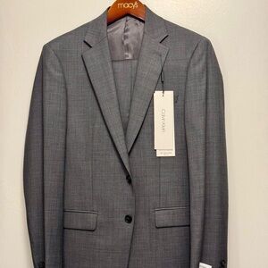 NWT CALVIN KLEIN Men's Slim-Fit Wool-Blend Stretch Suit, 38R